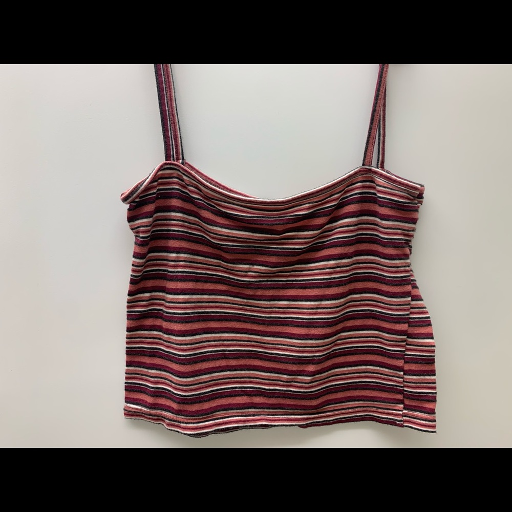 Brandy Melville pink striped Faye tank!!